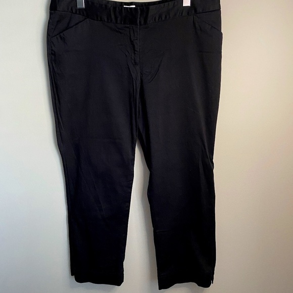 Laundry by Shelli Segal Women's Black Cropped Dress Pants Size‎ 14 - Picture 1 of 12